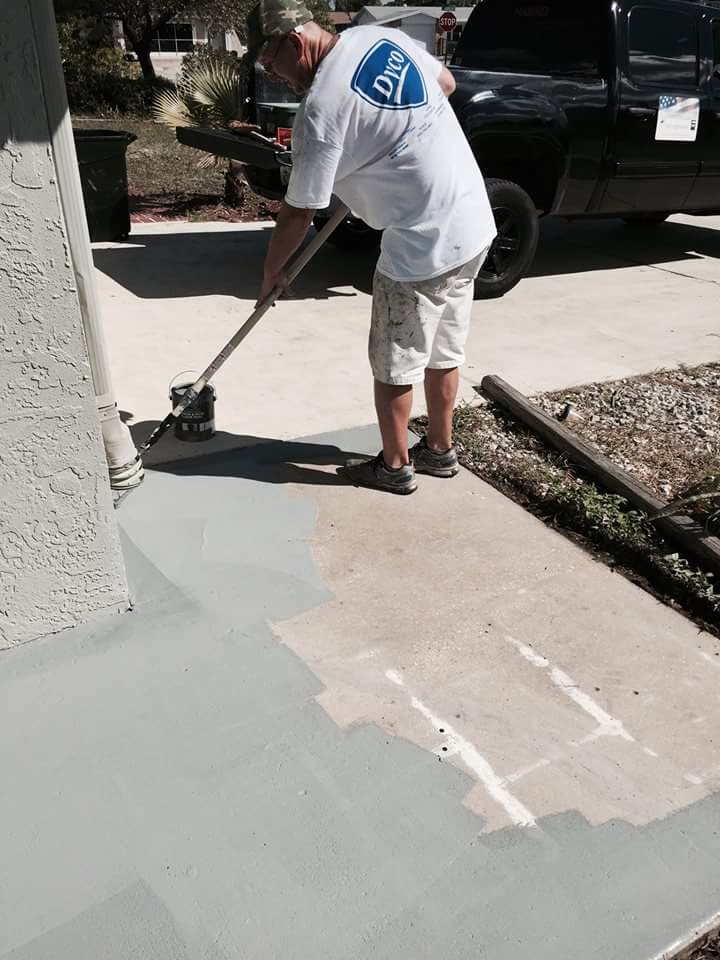 exterior concrete deck painting millers wesley chapel