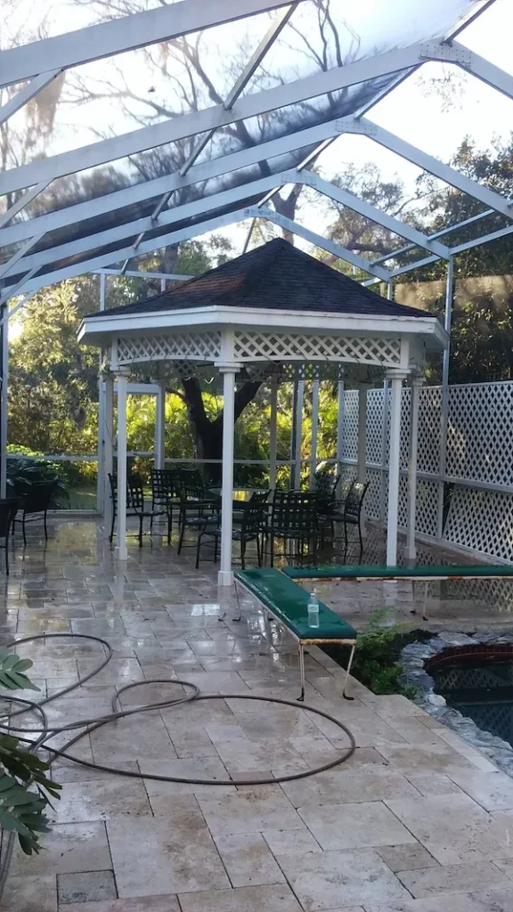 Miller's Pressure Washing | Plant City, FL 3 pergola pool deck cleaning